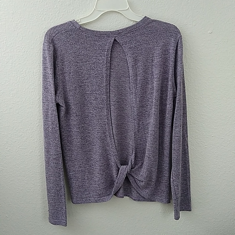Beautiful open back purple top